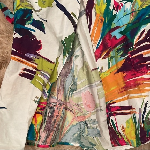 Colorful Floral Long Sleeve Dress - Picture 2 of 6